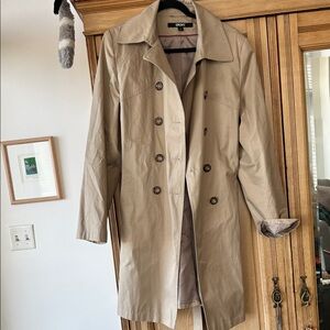 DKNY Women's Beige Trench Coat XL